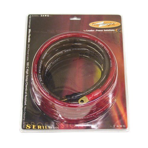 Power Bright 2-AWG6 2 AWG Gauge 6-Foot Professional Series Inverter Cables 2000-