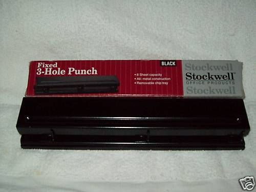 New stockwell fixed 3 - hole punch for sale