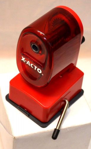 X-Acto Manual Pencil Sharpener Vacuum Mount Red School Model # W1171 (BIN14)