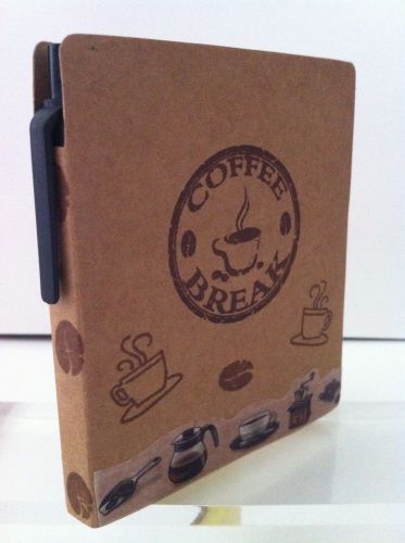 COFFEE STICKY NOTE HOLDER: HANDCRAFTED ONE-OF-A-KIND DESIGN- BRAND NEW
