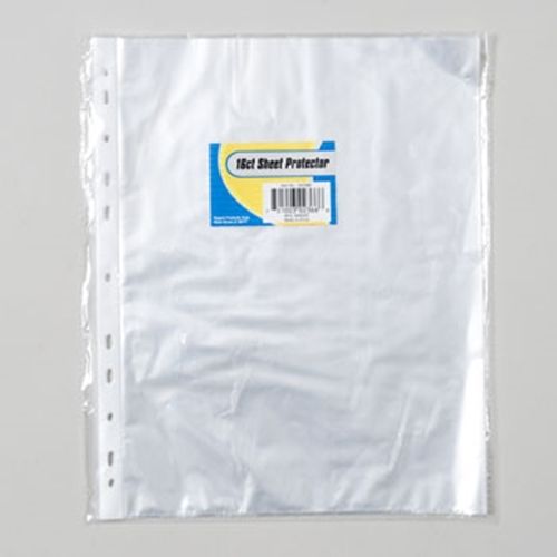 SHEET PROTECTOR 16CT 8.5X11 CLEAR IN WHITE PAPER TRAY, Case of 48