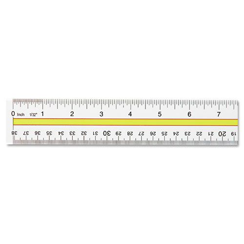 Acrylic data highlight reading ruler with tinted guide, 15&#034; clear for sale