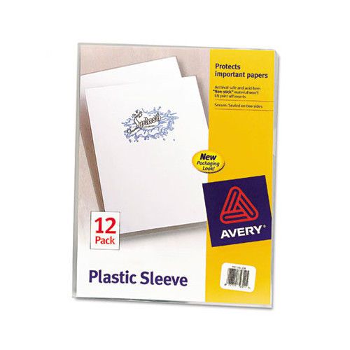 Avery Plastic Sleeves, 12/Pack Set of 4