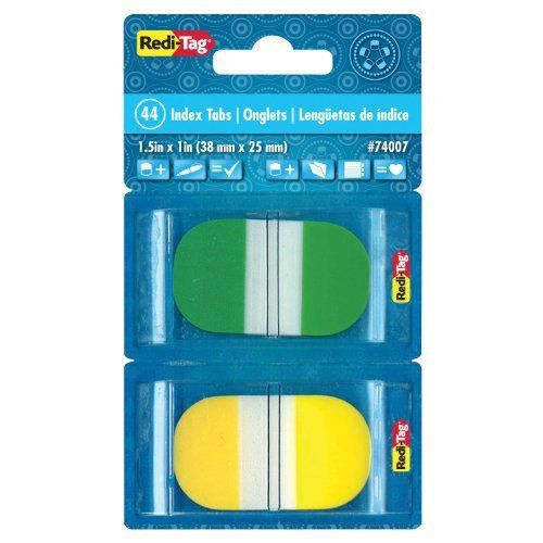 Redi-tag Pop-up Assorted Color Index Tabs - Write-on - 52 / Pack - (74007)