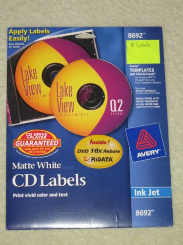 Fellowes Neato High-Gloss White Photo Quality CD/DVD Labels #99943 NEW