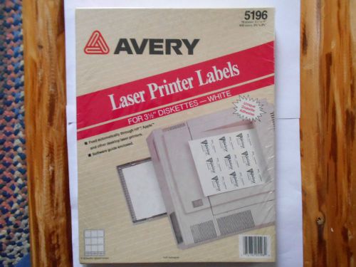 Avery Dennison 5196 Label laser printer labels 2 3/4&#039;&#039;x 2 3/4  WHITE