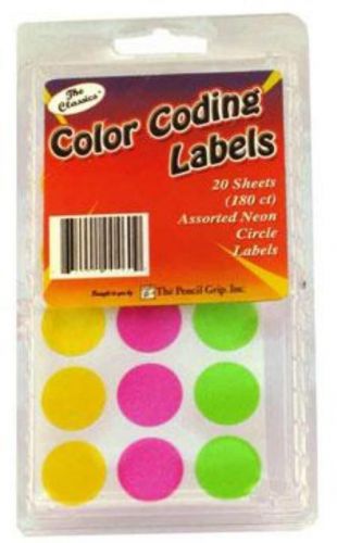 Labels color code neon 180 pack for sale