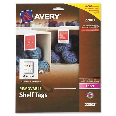 Avery Promotional Label - 2&#034; Width x 2.5&#034; Length 12/Sheet Removable 120