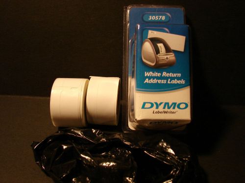 Dymo Return Address Labels 400 QTY 2X- 200/roll White (30578) 3/4&#034; X  2&#034; 19x51mm