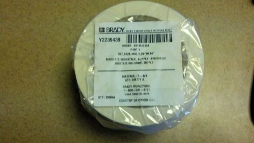 Brady - thermal transfer printable labels - tht b426 amb 2.75&#034; x 0.84&#034; - 1000 pc for sale