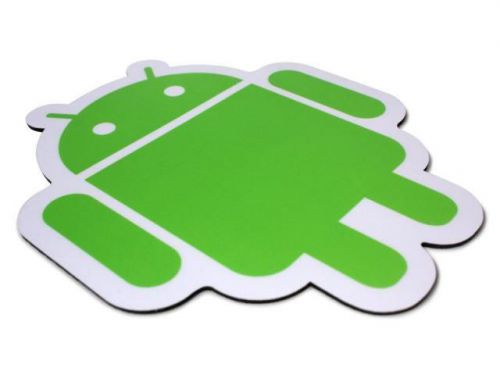 Green on white mouse pad android foundry plastic surface mousepad for sale