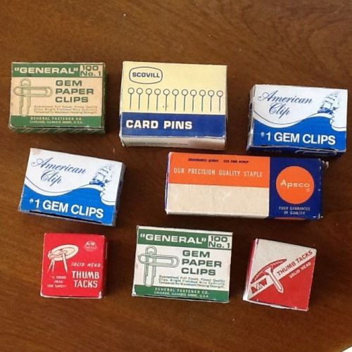 vintage office supplies lot