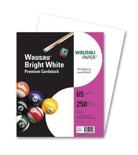 Wausau paper card stock - for inkjet, laser print - letter - 8.50&#034; x (wau91904) for sale