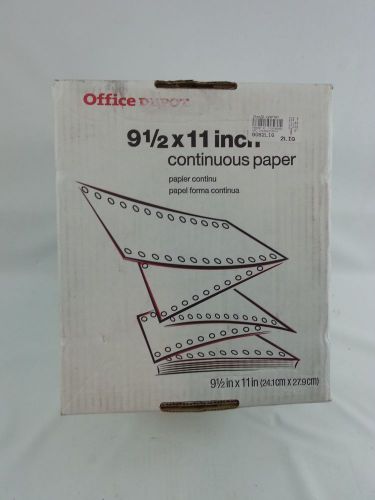 2x office depot brand computer paper, 2 parts, 15 lb, 9 1/2&#034; x 11&#034;, standard for sale