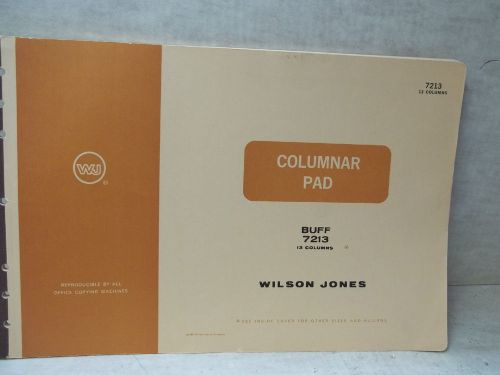 Wilson Jones columar pad 13 columns #7213 1967