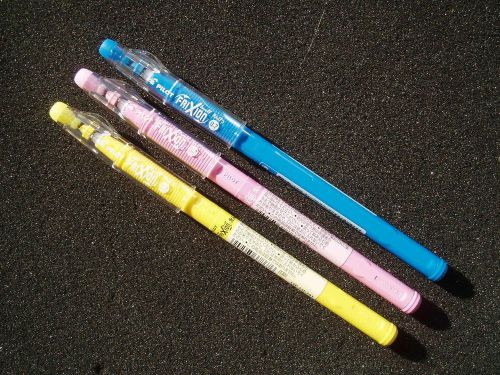 3 Colors Pilot Frixion Ball Point 0.7mm(SkyBlue LightPink Yelow)