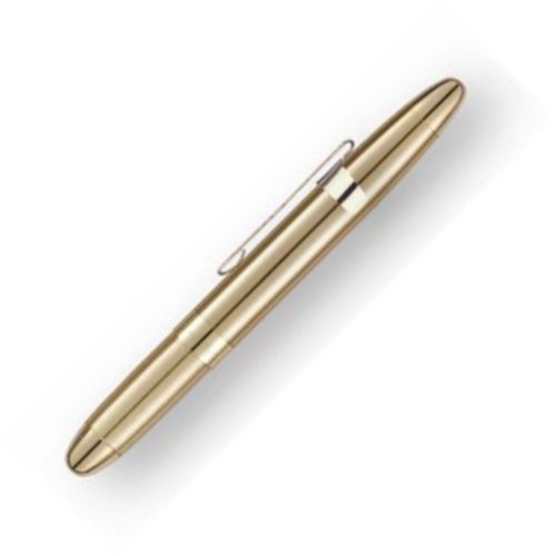 Fisher space pen ballpoint pressurized 400gcl brass bullet pen w/ clip usa made for sale