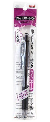 Mitsubishi Signo Gel Ink Ballpoint Pen Black Ink Umn-152 UMN1521P.24
