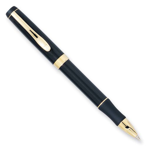 New Charles Hubert Black and Gold-tone Ball-point Pen
