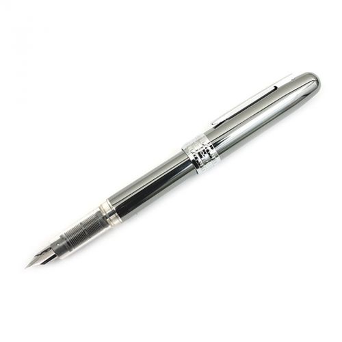 Platinum Plaisir Fountain Pen, Gunmetal Barrel, Medium Point, Black Ink