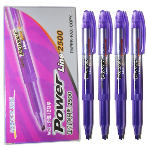 x 12 Java Power Line 2500 Highlighter - Violet 12 Pcs(1 Dozen)