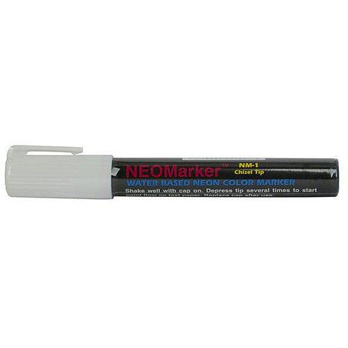 White Neoplex Neochalk Wet Erase Liquid Chalk Marker Pen  Chisel Tip 5mm ....