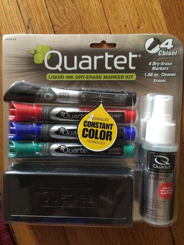 New Pack Of 4 Chisel Classic Colors Eraser Cleaner Quartet Dry Erase Marker