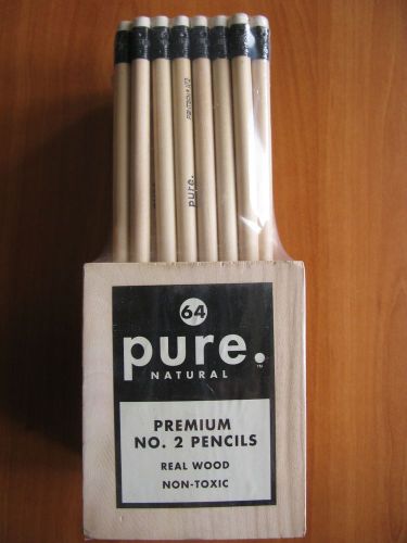 Pentech Pure NO. 2  Natural Wood  Pencils 64 pieces