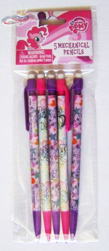 MY LITTLE PONY MECHANICAL PENCIL SET OF 5 PC PARTY FAVOR SCHOOL SUPPLY. CUTE!!!