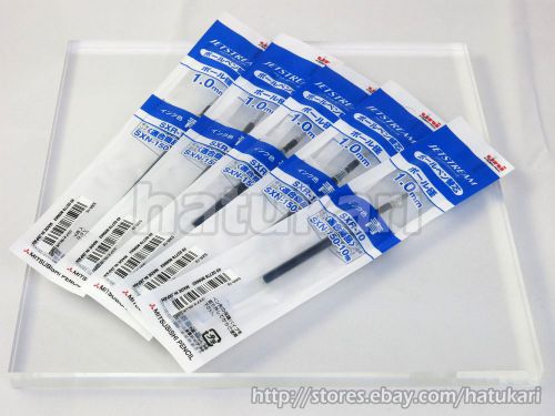 5pcs SXR-10 Blue 1.0mm / Ballpoint Pen Refill for Jetstream / Uni-ball