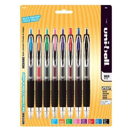 Uni-ball signo 207 gel pen - 0.7 mm pen point size - assorted barrel (san40110) for sale