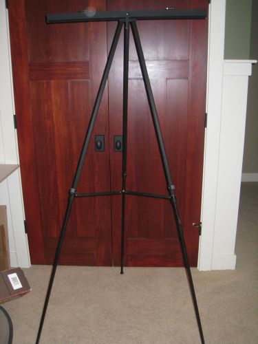 Apollo Adjustable Aluminum Black Presentation Easel - E126-B