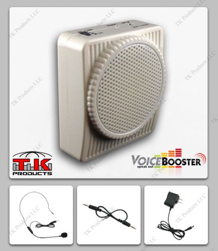 Voicebooster loud portable voice amplifier 10watt (aker) mr1508 white for sale