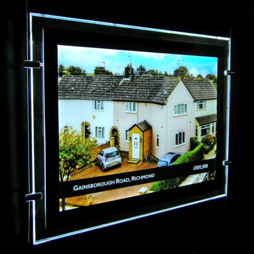 A3 led light pocket with cable wire set estate window display 29x42cm 16&#034;x12&#034; for sale