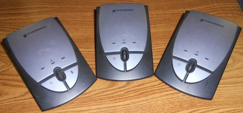 Lot of 3 Plantronics S12 SYSTEM BASE ONLY No Power Supplies