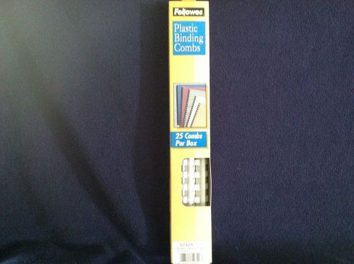 Fellowes Plastic Comb Bindings white 1/4 inch