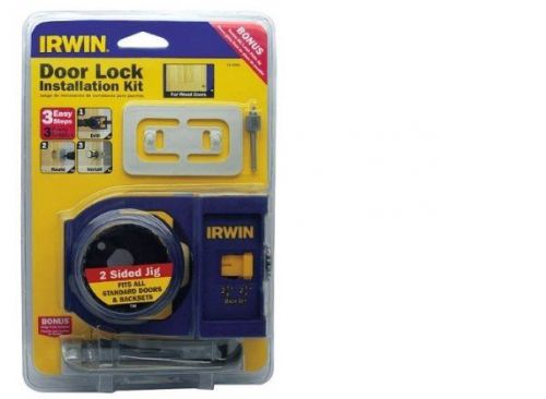 Irwin tools 3111001 wood door lock installation kit free shipping for sale