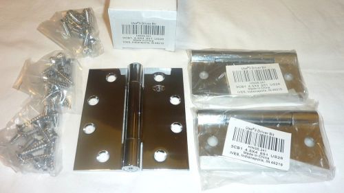 3 Ives 3CB1 4.5&#034; x 4&#034; 651 US26 Concealed Bearing Mortise Hinges BRIGHT CHROME