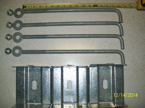 Aba66z simpson strong-tie adjustable post bases with bent anchor bolts. for sale