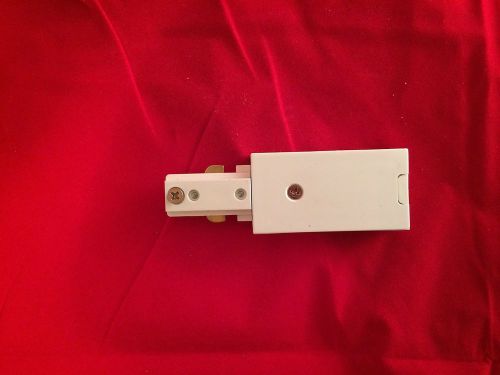 Halo L901P Single Circuit Track Live End Feed Connector - White