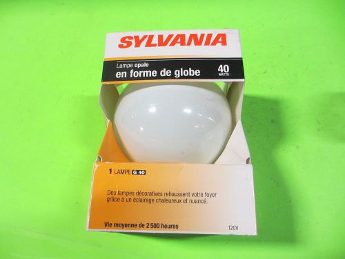 Sylvania #G40 Globe Light Bulbs 40W (Lot of 12)