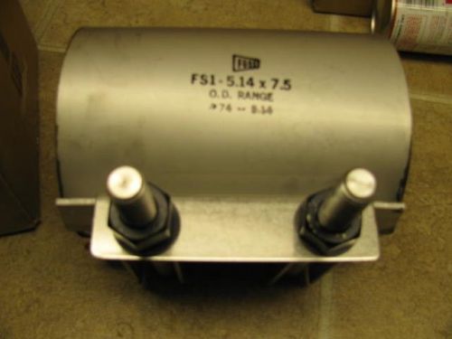 4&#034; Ford Underground Water Line Main Stainless Steel SS Repair Clamp FS1-514x7.5