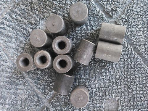 LOT OF (12) Cap,Pipe Size 1/8 In,Threaded,Forged Black Steel,3000#