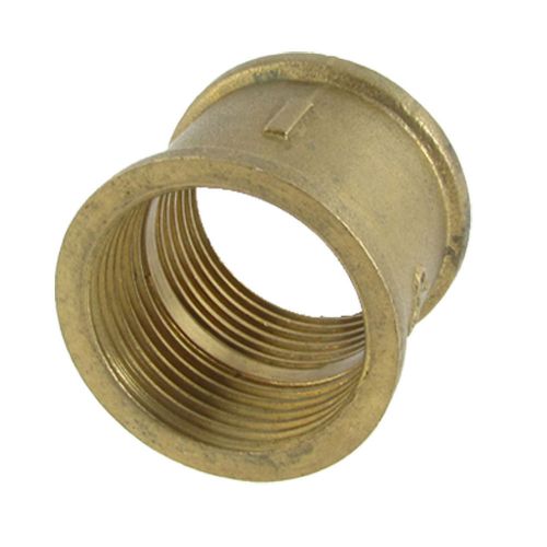 1 1/5&#034; Female Thread Brass Straight Coupler Connector for Air Water Fuel Pipe