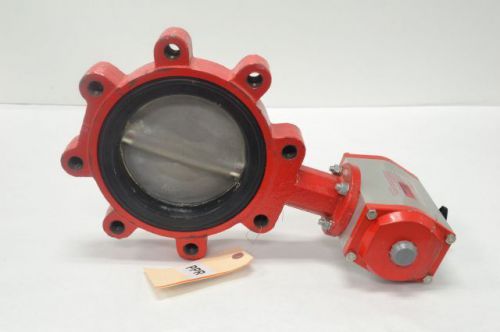 Bray nd4786 90-0830-21320-532 pneumatic stainless 6 in butterfly valve b222671 for sale