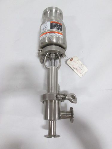 New tri clover 371-21m-14-1-316l divert 2in tri-clamp throttling valve d387113 for sale