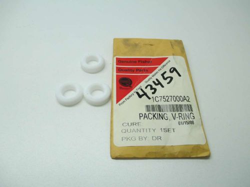 LOT 3 NEW FISHER 1C7527000A2 PACKING V-RING 1/2X1X1/4IN D391813
