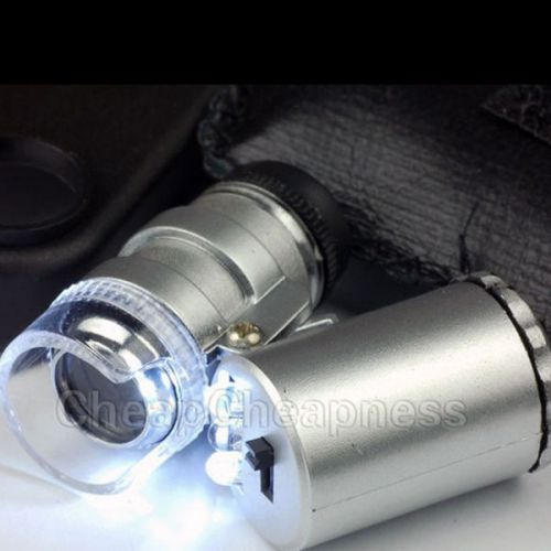 60 x Zoom MiniUV LED Microscope Magnify Magnifier Micro Lens ForiPhone 4 4G 4SWB
