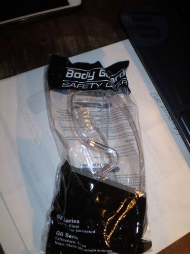 Body guard safety gear g6 series clear protective goggles #2 nib for sale