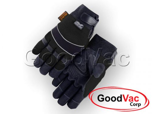 Majestic 2145BKH Winter Lined Synthetic Leather Waterproof Heatlok Gloves - MED